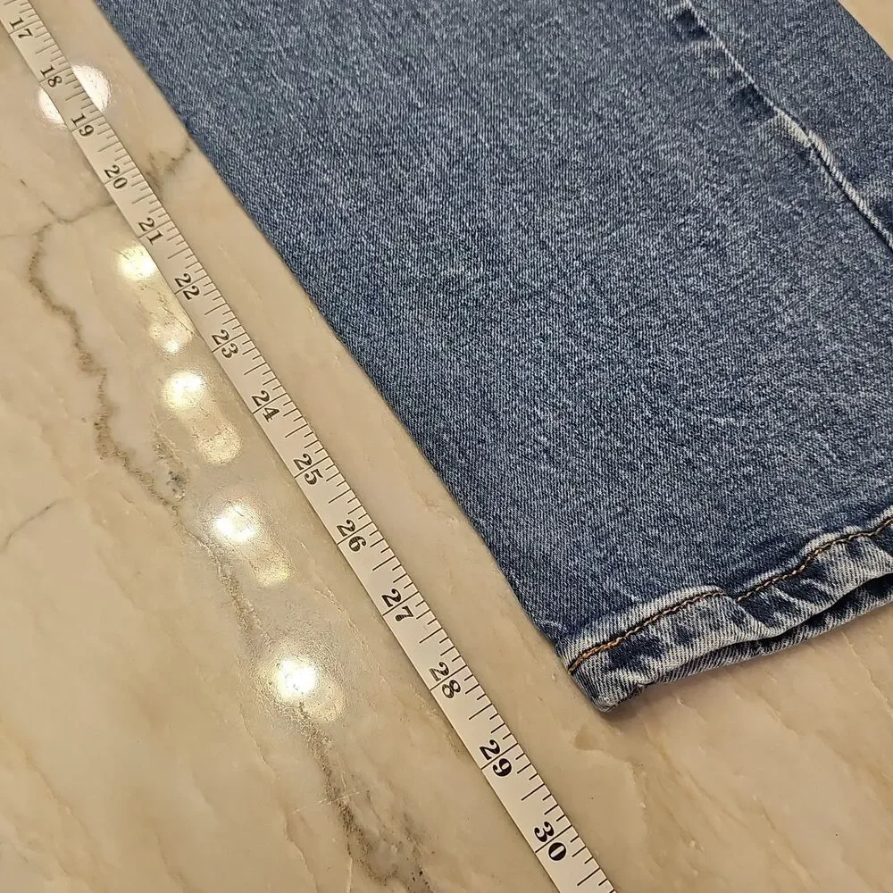 Levi's 505 Jeans Men's 40x32 Blue Denim Cotton Blend Straight Fit Casual Pants